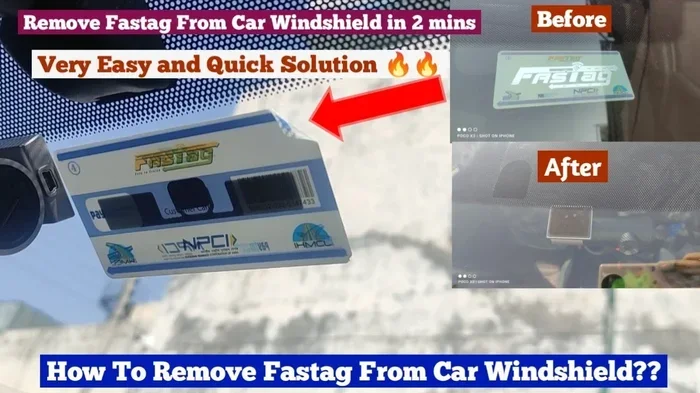How to Remove FASTag from Car Glass Without Sticky Residue