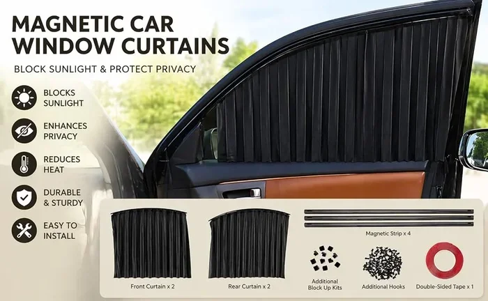 Keep Your Car Cool With Magnetic Window Curtains for Cars