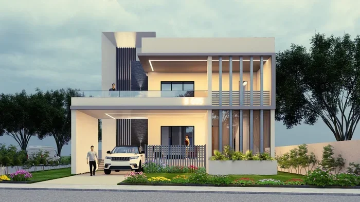 900 Square Feet House Plan With Car Parking Design