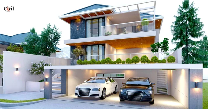 20 40 House Plan 3D with Car Parking Ideas for Home