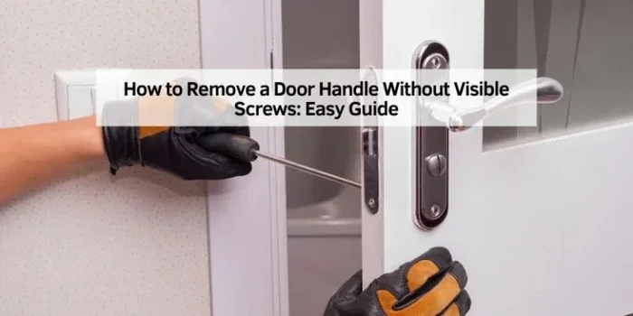 How Do You Remove a Plastic Door Handle Without Breaking It