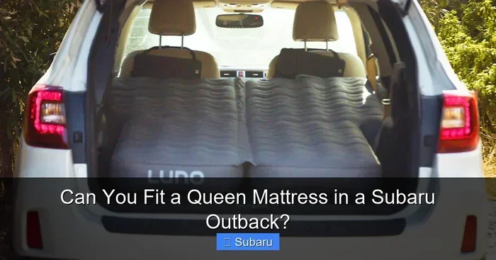 Can You Fit a Queen Mattress in Your Subaru Outback