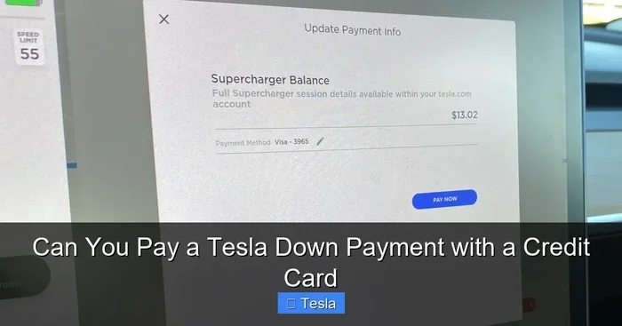 Can You Pay a Tesla Down Payment With a Credit Card